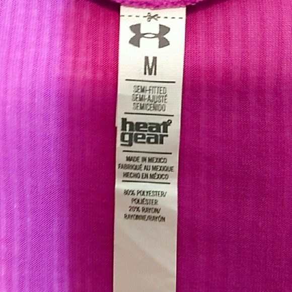 Under Armour Purple Short Sleeve Workout Tee - M - Picture 4 of 4